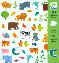 Djeco Zestaw naklejek 160 cz. - Zwierzęta safari - Przybory szkolne - miniaturka - grafika 3