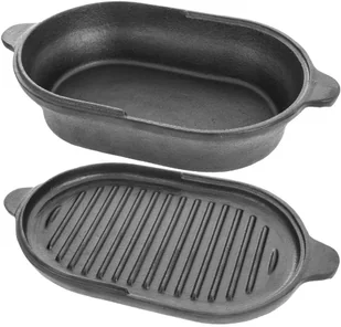 Orion Brytfanna żeliwna patelnia grillowa garnek 28 cm 127017 - Brytfanny - miniaturka - grafika 2