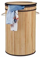 Kosze na bieliznę - Relaxdays kosz na pranie z pokrywką, okrągły kosz na pranie, do prania brudnego, 65 litrów, pojemnik na pranie XXL, różne. Kolory 10024236_126 - miniaturka - grafika 1