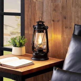 Lindby Lindby Raisa lampa stołowa, latarnia, kolory rdzy - Lampy stojące - miniaturka - grafika 2