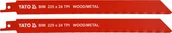 Brzeszczoty - YATO BRZESZCZOTY DO METALU I DREWNA BIM 225MM 24TPI 2SZT YT-33934 - miniaturka - grafika 1