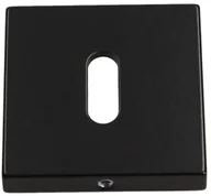 Akcesoria do drzwi - Gamet Szyld drzwiowy kwadratowy na klucz czarny matowy PLT-26J-N-LPM30-KW - miniaturka - grafika 1
