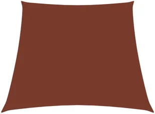 vidaXL Trapezowy żagiel ogrodowy, tkanina Oxford, 3/4x2 m, terakota 135406 - Parasole ogrodowe - miniaturka - grafika 7