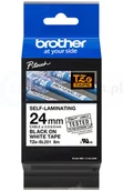 Taśmy do drukarek barwiące - Brother Oryginalna taśma samolaminująca TZE-SL251 24mm x 8m biała/czarny nadruk PROMOCJA! OEM-TZE-SL251 - miniaturka - grafika 1