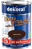 Emalie - Dekoral Emalia Ftalowa  Emakol Strong Brązowy Ciemny Pojemność 0,9 L - miniaturka - grafika 1