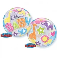 Baby shower i roczek - GoDAN Balon foliowy 22" Welcome Baby BFOL/8982 - miniaturka - grafika 1