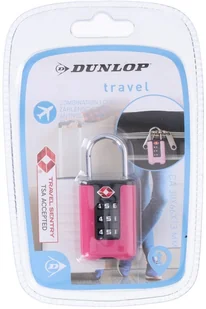 Dunlop Kłódka na szyfr do bagażu walizki z systemem TSA Dunlop E-10277-BLU - Akcesoria turystyczne - miniaturka - grafika 3