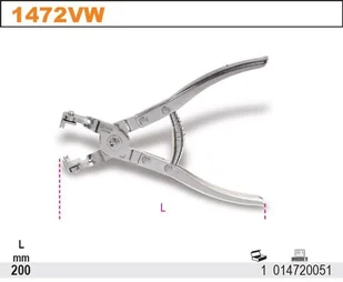 Beta SZCZYPCE DO OPASEK SAMOZACISKOWYCH 1472VW - Kombinerki i obcęgi - miniaturka - grafika 2