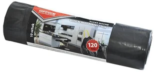 Office products Worki na śmieci domowe z taśmą , super mocne (LDPE), 120L, czarne (22023232-05) - Worki na śmieci - miniaturka - grafika 2