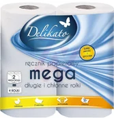 Ręczniki papierowe - Delikato Delko ręcznik kuchenny 92 listki 2szt - miniaturka - grafika 1