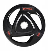 Obciążenia - Talerz Olimpijski Hms TOX15 Ogumowany 15KG Czarny - miniaturka - grafika 1