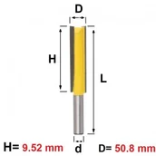 Frezy - Frez prosty do drewna VHM 9.5 x 50.8 x 83 chwyt 8mm - miniaturka - grafika 1
