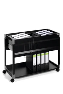 Durable Wózek na teczki zawieszane System 100 Multi czarny 3785-01 - Inne meble biurowe - miniaturka - grafika 2