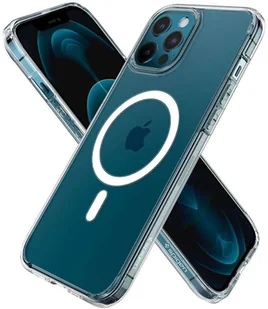 Spigen Etui Ultra Hybrid Mag do Apple iPhone 12 12 Pro Crystal Clear ACS02625 - Etui i futerały do telefonów - miniaturka - grafika 4