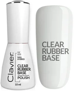 Baza Kauczukowa Clavier Luxury Clear Rubber 10 ml - Lakiery hybrydowe - miniaturka - grafika 2