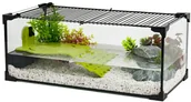 Akwaria i zestawy akwarystyczne - Zolux Aquaterrarium Karapas Aqua 50 kol czarny 309503 - miniaturka - grafika 1