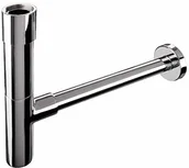 Syfony - AquaSu 'aquaSu luksusowy syfon | syfon butelkowy 1 1/4 x 32 mm | otwór do czyszczenia | chrom | zamknięcie zapachowe do umywalki | okrągły syfon filiżankowy 300 mm długości | metal | 22686 8 22686 8 - miniaturka - grafika 1
