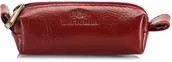 Etui na klucze - Wittchen Etui na klucze skórzane z suwakiem 21-2-262-3 - miniaturka - grafika 1