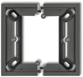 Puszki elektryczne i akcesoria - Karlik Puszka natynkowa pojedyncza składana DECO Grafitowy 28DPU-1 - miniaturka - grafika 1