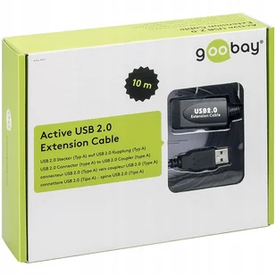 goobay Aktywny przedłużacz USB 2.0 Hi-Speed 10m. KUSBAM/AF10 - Złącza, przejściówki, adaptery - miniaturka - grafika 3