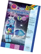 Papier do drukarek - Bringmann Folia 85249  Glitter karton Ice, 24 x 34 cm, 5 arkuszy sortowane 85249 - miniaturka - grafika 1
