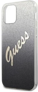 Guess Glitter Gradient Script Etui na iPhone 12 / iPhone 12 Pro czarny GUHCP12MPCUGLSBK - Etui i futerały do telefonów - miniaturka - grafika 16