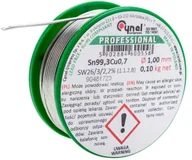 Akcesoria do lutowania - Cynel Spoiwo lutownicze bezołowiowe 1 0 mm 100 g CU1-SW26-10100 - miniaturka - grafika 1