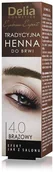 Akcesoria i kosmetyki do stylizacji brwi - Delia Eyebrow Expert tradycyjna henna do brwi 4.0 Brąz 2g 98737-uniw - miniaturka - grafika 1