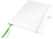 Szkolne artykuły papiernicze - Leitz Notatnik Complete A5 w kratkę, oprawa twarda - biały 44770001 - miniaturka - grafika 1