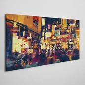 Obrazy i zdjęcia - PL Coloray Obraz na Płótnie miasto noc światła 120x60cm - miniaturka - grafika 1