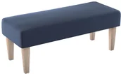Ławki do przedpokoju - Dekoria.pl Dekoria.pl Ławka granatowy welwet 100 × 40 × 40 cm Ingrid 197-705-39 - miniaturka - grafika 1