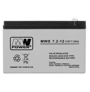 MW Power Akumulator AGM MWP MWS 7,2-12 F1 (12V 7,2Ah) - Baterie do zasilaczy awaryjnych UPS - miniaturka - grafika 4