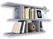 Półki do salonu - Szara nowoczesna półka wisząca S9-K99 - miniaturka - grafika 1
