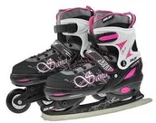 Łyżwy - Sulov Lyżwy 2v1 Sandy vel S 31-34) Czarne/Różowe - miniaturka - grafika 1