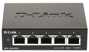 D-Link Switch DGS-1100-05V2 5xGE DGS-1100-05V2/E - Switche D-Link Switch DGS-1100-05V2 5xGE DGS-1100-05V2/E - Switche - miniaturka - grafika 1