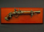 Repliki - broń - Denix SA REPLIKA PISTOLETU z XVIIIw NA TABLO MODEL 1031G+TM+11G 1031G+TM+11G - miniaturka - grafika 1