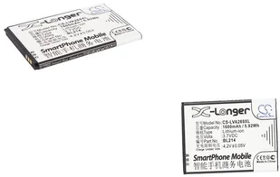 Cameron Sino Lenovo A208t / BL214 1600mAh 5.92Wh Li-Ion 3.7V CS-LVA269XL - Baterie do telefonów - miniaturka - grafika 2