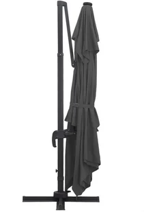 vidaXL Parasol z LED i aluminiowym słupkiem, 400x300 cm, antracyt vidaXL - Parasole ogrodowe - miniaturka - grafika 7