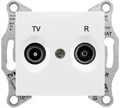 Gniazdka elektryczne - Schneider Electric Schneider Sedna biały gniazdo R-RTV końcowe) SDN3301621 - miniaturka - grafika 1