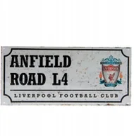 Gadżety dla kibiców - Metalowa tabliczka drogowa retro Liverpool F.c. - miniaturka - grafika 1