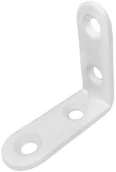 Zawiasy, okucia i inne akcesoria - Kątownik do krzeseł 50 x 50 x 15 x 2 mm BIAŁY - miniaturka - grafika 1