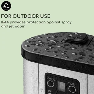 Blumfeldt Blumfeldt Heat Guru Plus grzejnik na podczerwień promiennik podczerwieni 2000 W 3 stopnie grzania pilot, srebrny HHG6-HeatGuruPlus-S - Ogrzewanie przenośne - miniaturka - grafika 5