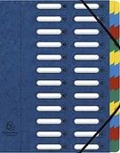 Teczki i skoroszyty - Exacompta 5324e teczka na (karton Manila-tłoczona, 425 G, gumowym ściągaczem, 24 przegródek, okien, DIN A4) losowy kolor 5324E - miniaturka - grafika 1