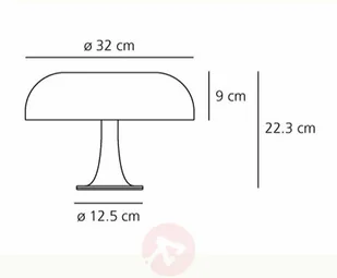 Artemide Nessino lampa stołowa, biała - Lampy stojące - miniaturka - grafika 2