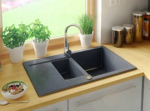 Primagran Ryga grafit - Zlewozmywaki - miniaturka - grafika 3