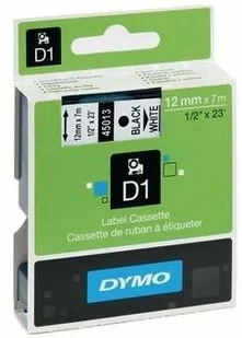 Dymo Standardowa taśma D1 - 12mm x 7m - czerwony/przezroczysta - 45012 - Etykiety do drukarek - miniaturka - grafika 2
