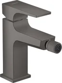 Baterie bidetowe - Hansgrohe 32520340 Jednouchwytowa bateria bidetowa z kompletem odpływowym Push-Open uchwyt jednoramienny czarny chrom szczotkowany - miniaturka - grafika 1