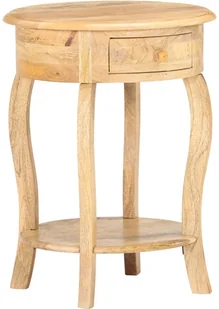 vidaXL Stolik boczny, 37x37x61 cm, lite drewno mango vidaXL - Ławy i stoliki kawowe - miniaturka - grafika 8