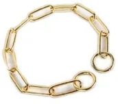 Obroże dla psów - Dingo obroża łańcuchowa zaciągana mosiądz 4,0 mm dł 55 cm 13452 - miniaturka - grafika 1