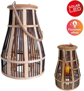 Näve Solarna lampa dekoracyjna kosz, 32 cm, czarna - Lampy ogrodowe - miniaturka - grafika 2